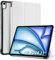 WD&CD Portable Electronic Device Cover Compatible para iPad Air 2024 11'' Case, Cuero Funda Compatible con iPad Air 11 (2024), 11 Pulgadas Protector, PC+PU Case Libro con Soporte Función, Blanco