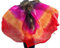MZSKLW Bauchtanz Seidenschal Echte Seide Bauchtanz Schleier 1 Pc Bauchtanz Zubehör Bauchtanz Schleier Schal Schal Tanz Praxis Bühne Leistung Schleier. Bauchtanz Seidenschleier Schals(BPROR,250x114cm)