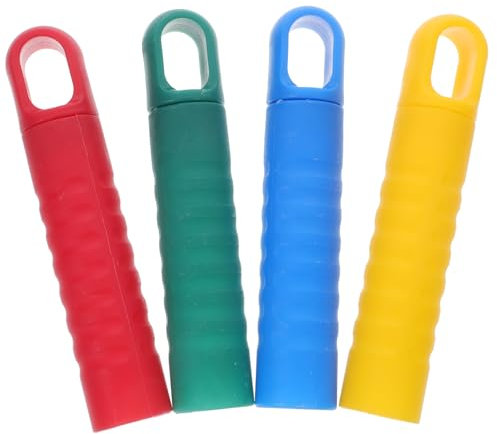 FRCOLOR 4pcs Mop Handle Mops Handles Grips Replacement Handle Grip Push Broom Handle Grip Replacement Grip for Broom Handle Tube Broom Stick Replacement Grip Broom Handle Adapter Plastic