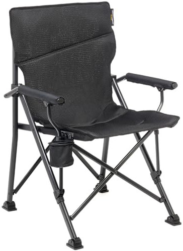 Uquip Campingstuhl Roxy air mesh I Faltbarer Klappstuhl mit 120 kg Traglast I kompakter Faltstuhl aus Stahl & Polyester I klappbarer Outdoor-Stuhl für Camping, Strand, Angeln, Garten & Festivals