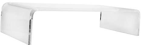 MAGICLULU Acrylic Keyboard Protector and Monitor Riser Stand for Cat Owners, Multifunctional Keyboard Cover with Storage Shelf, 45x20x10cm Desk Computer Base Organizer