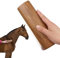 Pferdebürsten Zum Schuppen, Holzgriff Edelstahlzähne Pferdebürste, ergonomische Pflegewerkzeug Haarentferner für Hunde, Katzen, andere Haustiere