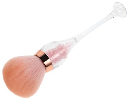 Healeved Professional Nail Dusting Brush Long Handle for Cleaning Powder Bottle