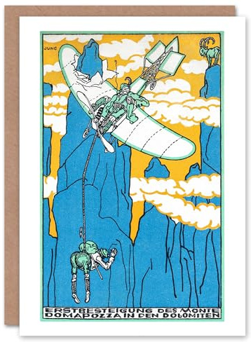 Artery8 Moriz Jung Art Card First Ascent of Monte Domapozza in Dolomites