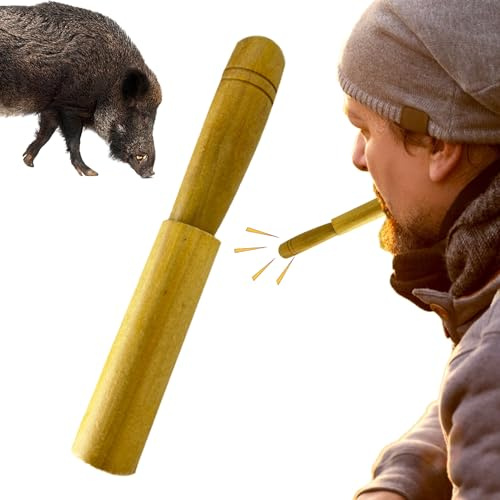 Generisch Wildschweinpfeife - Wildlocker Pfeife | Wildschwein Lockpfeife, Tragbares Holz Lockgerät Mit Natürlichem Tierlaut Für Jagdaktivitäten Von Erwachsenen Und Damen