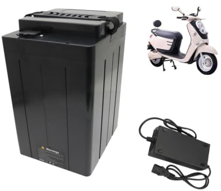 HJGHY E-Bike-Akkus 48V 50Ah 40Ah Lithium-Akku 60V 30Ah 20Ah Austauschbarer Akku 72V 22,5Ah 18Ah Motorradakkus für 950W-2400W Motoren mit Ladegerät
