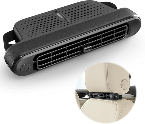 Yaskyly Ventilador de Coche Ventilador Para Asiento Automóvil Admirador de RefrigeracióN para auto admirador auto USB admirador de RefrigeracióN con 3 Velocidades Para VehíCulos Como Sedán SUV RV