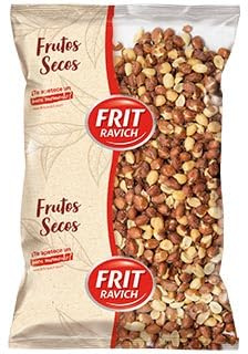 Roasted & Salted Skin-on Peanuts - Timeless Savoury Red-Skin Crunchy Snack - 1kg Bag