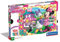 Clementoni 27982 Supercolor Minnie Happy Helpers – Puzzle 104 Teile ab 6 Jahren, buntes Kinderpuzzle mit besonderer Leuchtkraft & Farbintensität, Geschicklichkeitsspiel für Kinder