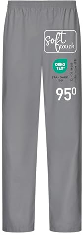 EXNER Medizinische OP-Schlupfhose, Pflege-Hose, Arbeitshose, Unisex für Herren und Damen in Medizin, Krankenpflege, Altenpflege, SPA, Wellnes, weiß, grau, blau, grün, rot, rosa, lila, orange, beige