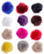 ULTNICE 12 x Kunstfell-Pom-Poms, für Bastelprojekte, flauschige Kugeln zum Stricken von Hüten, Schals, Taschen und Anhängern