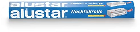 Alustar Rouleau de Recharge pour Distributeur en Inox/Format Gastronomie 45 cm x 70 m Film en Aluminium Ultrarésistant