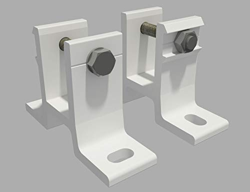 home Trends Markisen Wandkonsole Wandhalterung für Gelenkarm- und Halbkassettenmarkisen SPP058 mit Befestigung (2, 40mm-Weiß)