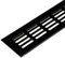 Gedotec Grille Aeration Rectangulaire | Bouche de Ventilation pour Mur, Porte de Salle de Bain, Cuisine, Maison, Salon, Bureau, Sauna | Aluminium Inoxydable Anodisé Noir | 400x60mm | 1 Pièce