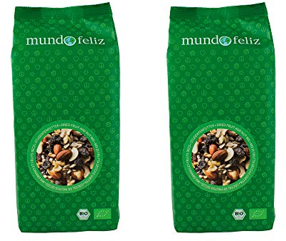 Mundo Feliz, Mix Di Frutta E Frutta Secca, Biologico, 2 x 500 g