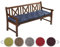 sunnypillow Bankauflage Stuhlkissen Bankkissen 120 x 40 cm Sitzkissen für Hollywoodschaukel Polsterauflage Auflage für Gartenbank viele Farben und Größen zur Auswahl Blau