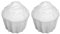 PRETYZOOM Styropor Torten DIY Schaum Cupcake Wei? Kuchen 7,8cm Basteln Bemalen Dekorieren Modellierung 10pcs Kuchenladen B?ckerei Restaurant Modell Schulprojekte Party Dekoration