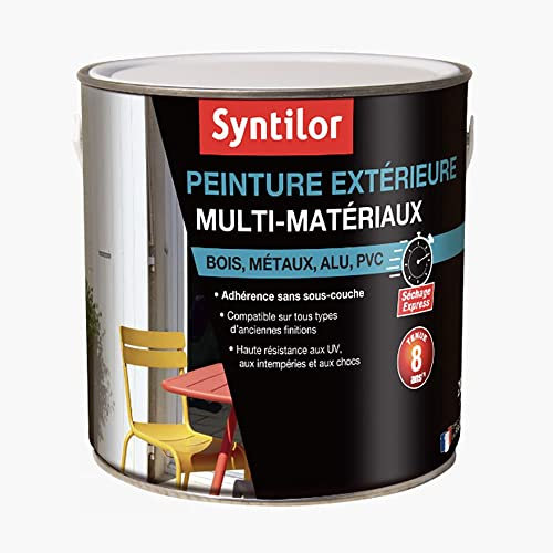 SYNTILOR - Peinture Extérieure Multi-Matériaux Rouge Basque Satiné RAL 3004 2L