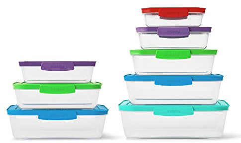 Sistema Nest It Food Storage Containers with Lids, 8-Pack
