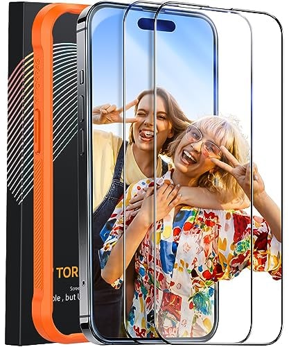 TORRAS für iPhone 14 Pro Max für Panzerglas [Unzerbrechlich] Erstklassige Bruchsicherheit Schutzfolie [Zertifizierung auf Militärniveau] aus DE Dauerhaft 9H Schutzglas, GlassGo, Diamant-Schild