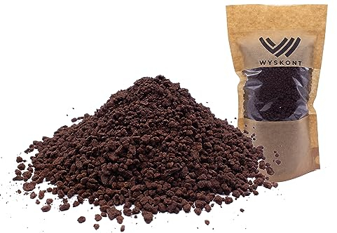 WYSKONT Lavasteine 15 Liter 3-5 mm - Aquarium Bodengrund - Lavamulch - Aquarium Deko - Terrarium Deko - Aquarium Steine - Aquarium Kies - Aquarium Soil - Dekosteine - Zierkies