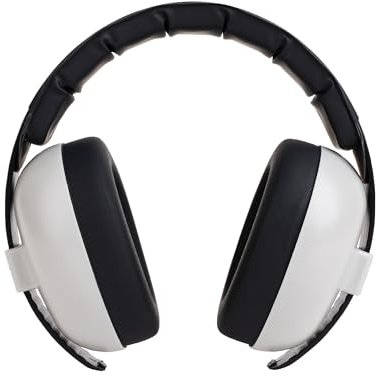 Banz Cuffie antirumore per bambini da 3 a 36 mesi, NRR 21 dB, design leggero con fascia morbida e coppe imbottite, Grigio, Baby (0-3 Years)
