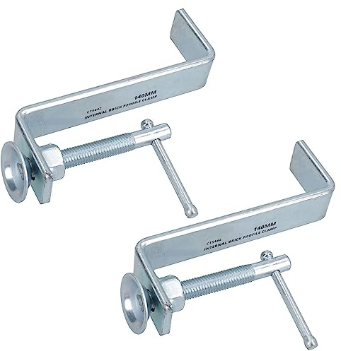 140mm / 5.5in Internal Brick Profile Clamp Fastener Holder Wall Clamps Tongs 2pc