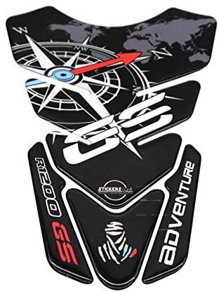 YZTAC Adesivo per Lisca di Pesce Moto per BMW R 1200 GS R1200GS Adventure R1200 GS Adesivo per Protezione Serbatoio