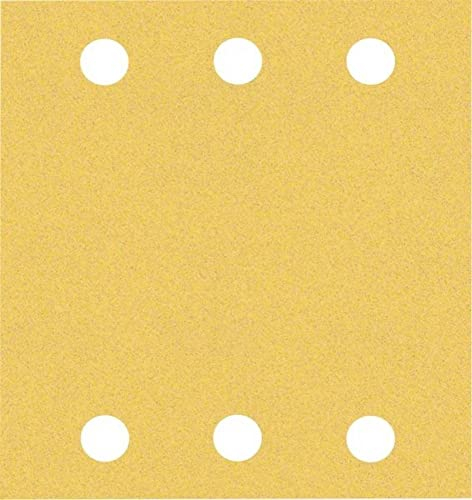 Bosch Accessories 2608901657 - Carta vetrata per levigatrice orbitale, grana 120 (L x L), 107 mm x 115 mm, 50 pezzi