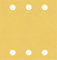 Bosch 50x EXPERT C470 Sandpaper (for Paint on wood, Hardwood, Ø 115x107 mm, Grit 120, Professional Accessory Orbital Sander)