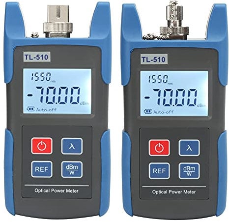 Probador óptico, Probador de Cable de Fibra óptica TL510 Medidor de Potencia óptica de Alta Precisión Detector de Potencia óptica Portátil, Probadores de Red y Cable