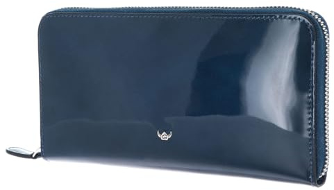 Golden Head Leder Geldbörse Carrara RFID Protect RV-Damenbörse 2822 Blau dunkelblau