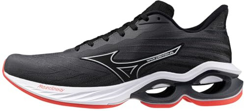 Mizuno Mens Wave Creation 25 Running Shoe, Ebony/White, 9.5 UK