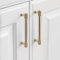 9BUILD 10 Stück Schrankgriffe Gebürsteter Gold Lochabstand 128mm Griffe für Küchenschränke Gerändelte Möbelgriffe Küchengriffe griffe möbel Küchenschrank Schranktürgriffe EU0046