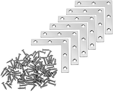 Eckwinkel, 20 Stück, Eck-Code-Schrank-Eckstreben, schwarz, Regalhalterung, Eckregalhalterung, L-Halterung, rechtwinklig, Eckregalstützwinkel