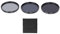 Set di Filtri ND, con Filtro ND2, Filtro ND4 e Filtro ND8 Rivestimento Multistrato HD Filtro Anti Sovraesposizione per Obiettivo Fotocamera per Accessori di Ripresa (55 mm)