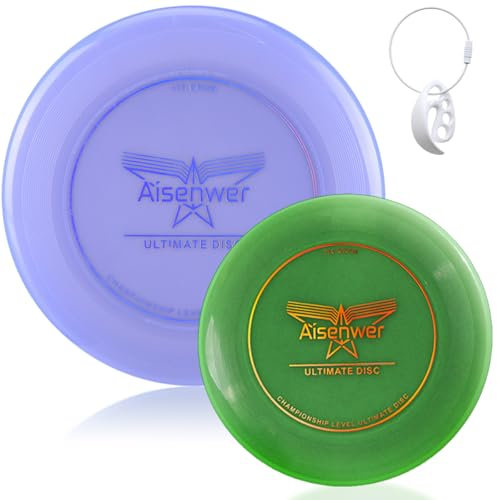 Ultimate frisbee disc 175g, ultimate frisbee profi, ultimate flugscheibe, Nachtfrisbee, Wird mit passender Frisbee-Schnalle für einfachen Transport geliefert, Sport,Strand,Freien Nachtspie(Lila)