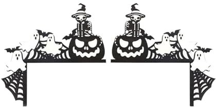 Halloween Kürbis Tür Behänge Tür Rahmen Dekoration Holz Ornamente Festliche Atmosphäre Layout Liebesschaukel Befestigung Stange (C, 21.5x21.4cm)
