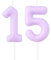 Candele di compleanno con numero macaron, candele viola pastello per 15° compleanno, candela per torta macaron viola numero 15, candele per torta macaron, decorazioni per torte per ragazze e ragazzi,