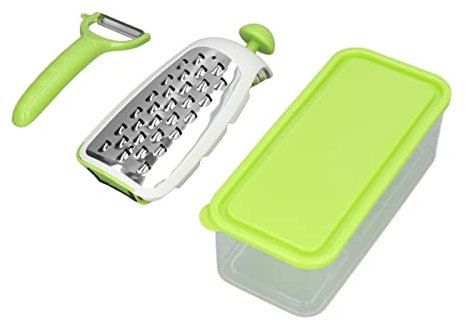 4 in 1 Portable Electric Vegetable Cutter Set, Mini Multifunctional Stainless Steel Portable Lightweight Easy Operation Veggie Chopper for Home Kitchen (Green)