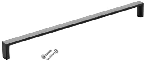 SOTECH Möbelgriff BLACKLINE XI BA 256 mm schwarz matt | Länge 263 mm, Breite 12 mm, Höhe 27 mm Schranktürgriff aus Aluminium