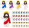 Yelakey 50 Stück Jesus Figuren Mini Jesus Figuren Originelles Design Winzige Kleiner Jesus Versteckspiel Religiöse Geschenke Sonntagsschule Taufgeschenk Füllen Von Ostereiern (Mehrfarbig)