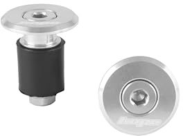 Hope Grip Doctor Lenkerendstopfen für Fahrradlenker, Silber, 1 Paar