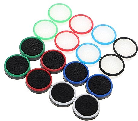 Hemobllo 16 Piezas Gorra balancera Luminosa Agarre Tapas de Pulgar apretones para botón Joystick Phips Gel de sílice