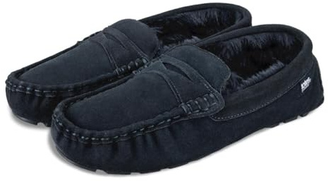 Isotoner® Mens Suede Moccasin With Water Repellency