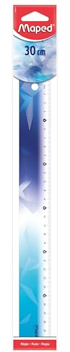 Maped - 30 cm Arctic Lineal – dekoriertes Schullineal – ergonomisch und leicht – Dreifach-Dezimeter – Skalierung in Millimetern