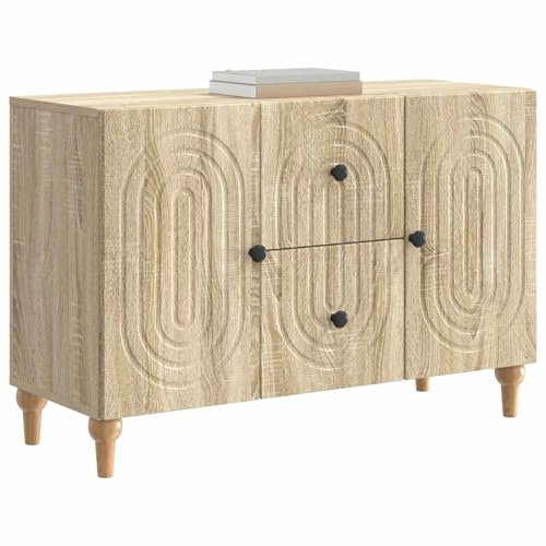 vidaXL TV-Schränk Sonoma-Eiche 89 x 34,5 x 60 cm Holzwerkstoff, Wohnzimmer, moderner Sideboard, rechteckige Aufbewahrung, vielseitiger Mediamöbel, praktischer Konsole