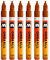 Molotow One4All 127HS Acryl Marker (2,0 mm Strichstärke, hochdeckend und permanent, UV-beständig, für fast alle Untergründe) 6 Stück Farbe 010 hummer