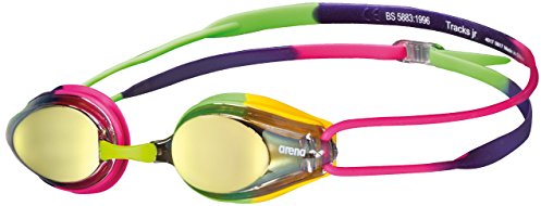 ARENA Gafas Tracks Mirror Natación, Unisex niños, Violet/Fuchsia, Talla Única