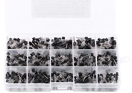 Transistor Bipolaire TO-92 15 Types Kit Composants Electroniques Pour Montage Electronique